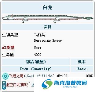 泰拉瑞亚小白龙怎么样?泰拉瑞亚小白龙属性介绍