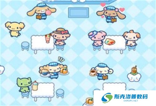 大耳狗喜拿兴奋咖啡厅生活