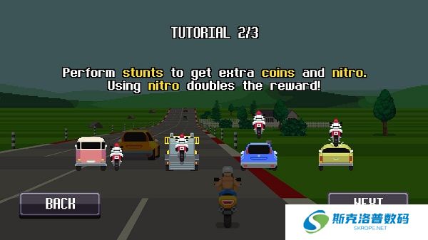 像素摩托车游戏