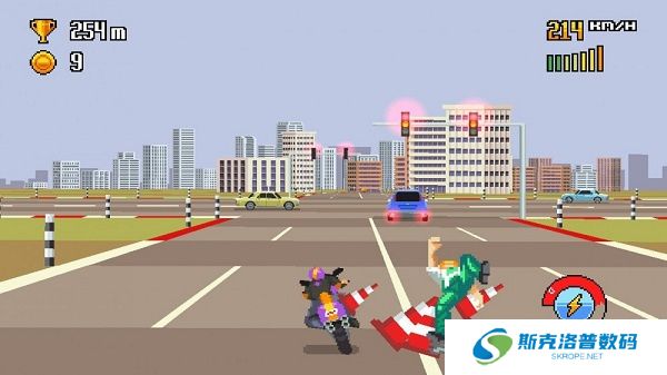 像素摩托车游戏