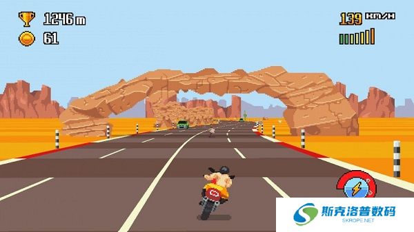 像素摩托车游戏