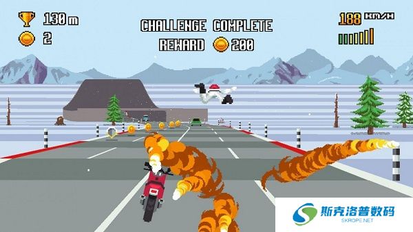 像素摩托车游戏