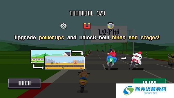 像素摩托车游戏