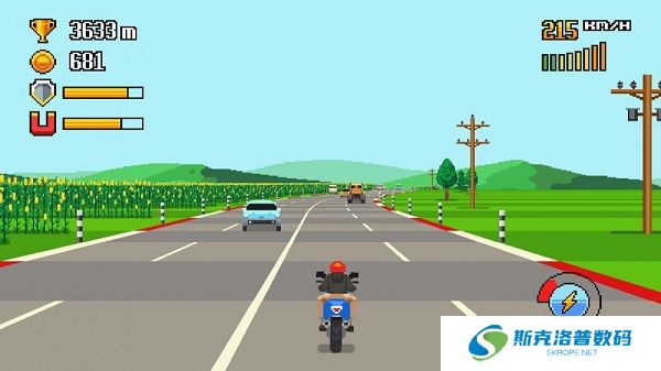 像素摩托车游戏